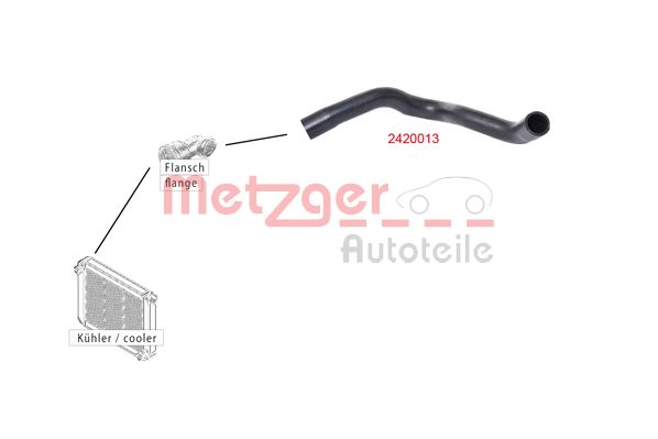 METZGER 2420013 Kühlerschlauch